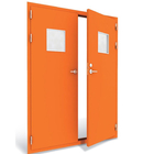 Double Leaf 50mm Thick 90Min Steel Fire Exit Doors