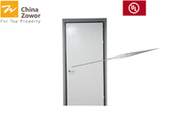 UL Certified Single Leaf RH/ LH Open Milky White Color FD90 Steel Fire Door/ 45 mm Thick