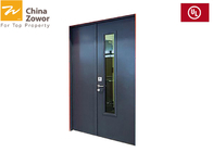 UL Listed 45 Mm Single Sash Steel Fire Safety Door With UL Ceramic Glass/ Customized Size