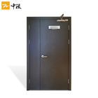 45mm Thick Steel Fire Safety Door Metal Fire Exit Doors With Powder Coating Finish