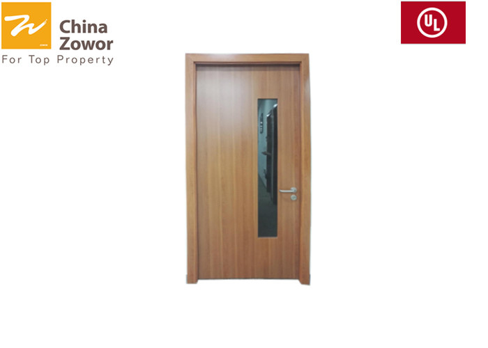 BS Standard 60mins Rated Fireproof Wooden Pair Doors /HPL Finish/Particle Board Infilling
