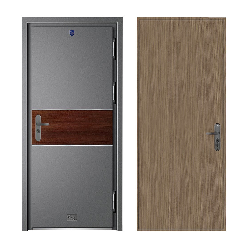 Solid Wood Carving Front Armored security Door For Villa European Style