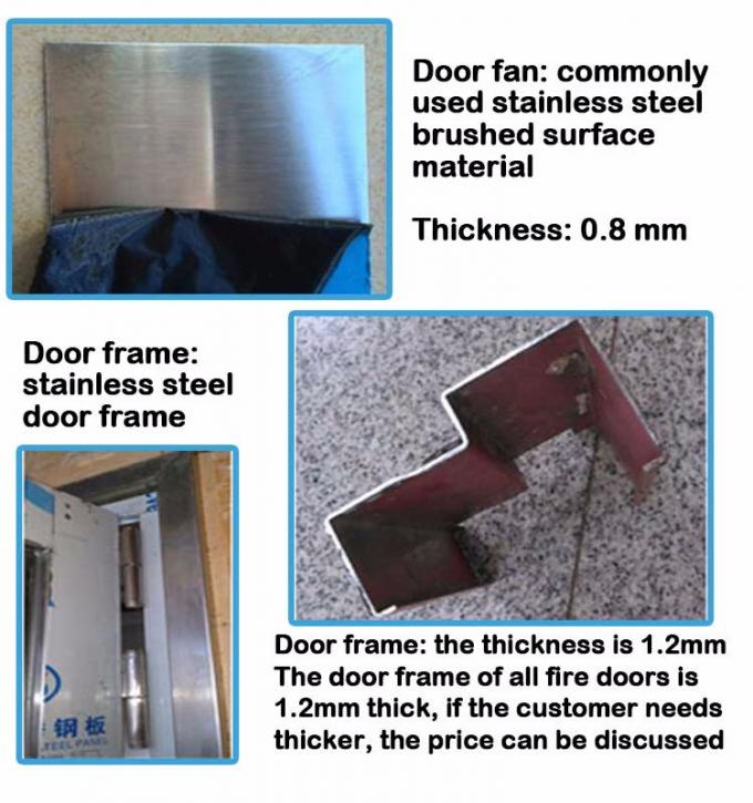 1.5 Hour Fire Rated Double Swing Stainless Steel Fire Rated Doors with Vision Panel in Hyderabad 0