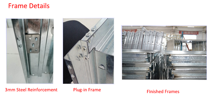 BS Approved 16 Ga. Gal. Steel 90 Minute Fire Rated Doors/ 6'X7' Standard Size 0