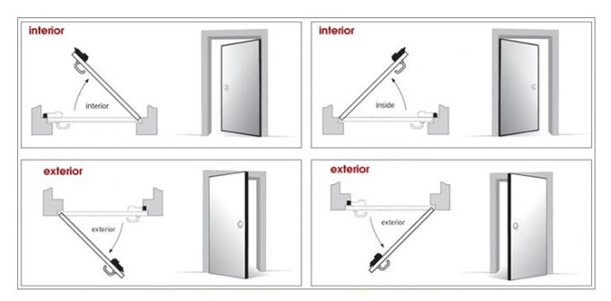 Customized Thickness 45mm Office Fireproof Interior Door 2