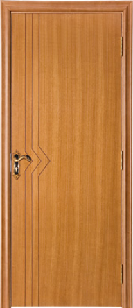 1.0 Hour Solid Wood Flush Fireproof Interior Door 0