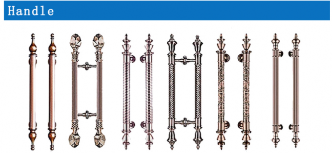 Entry Door Security Armored Stainless Steel Entrance Metal Front Door For Villa 3