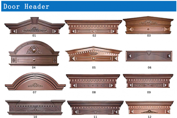 Villa entrance door copper steel double door luxury design made in China 2