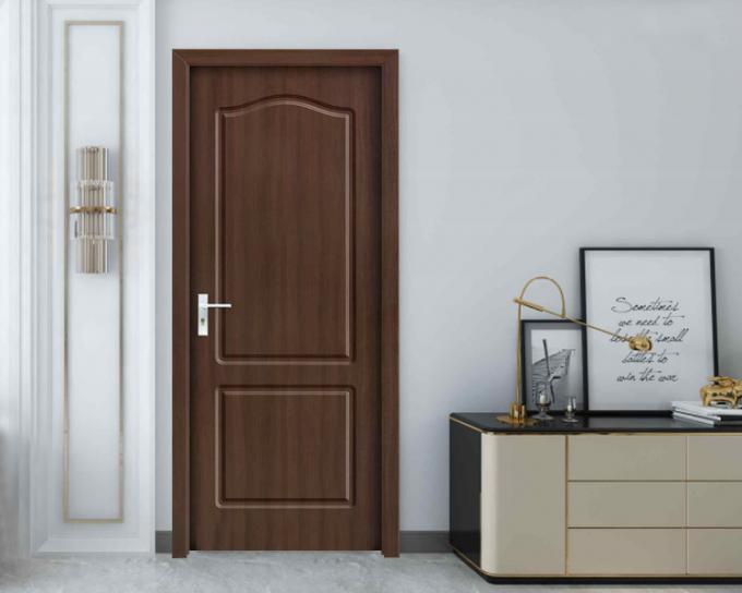 20Kg/M2 Apartment Exit HDF Strip Oak Plain Wooden Door 0