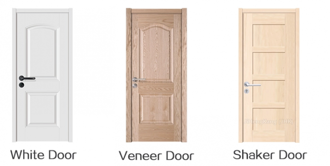 65mm Leaf Veneer Paint MDF Board Plain Wooden Door 2