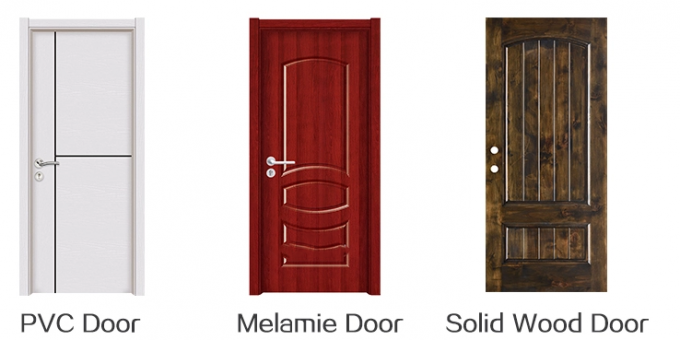 65mm Leaf Veneer Paint MDF Board Plain Wooden Door 1