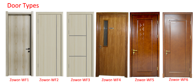 40mm PVC Finished Solid Core MDF Flush Plain Wooden Door 1