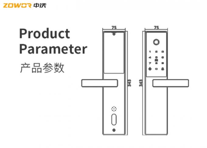 Fingerprint Password NFC Bluetooth Smart Digital Door Lock 0