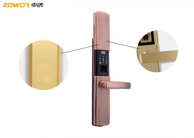 Anti Theft Push Pull W80mm Waterproof Smart Door Lock 0
