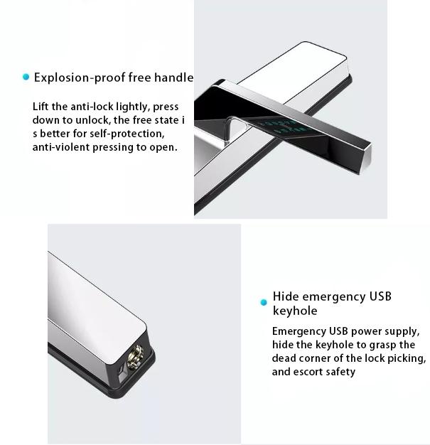 50μA Thick 40mm Fingerprint KFC Smart Digital Door Lock 2