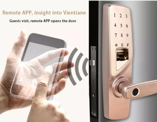 110mm 0.1s Apartment Fingerprint Password Smart Lock 3