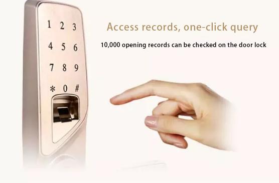 110mm 0.1s Apartment Fingerprint Password Smart Lock 4