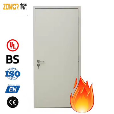 Industrial Fireproof Steel Door, Artistic Warehouse with an Oxidized rust Finish