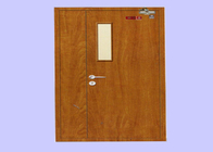 60 min Mother And Son Leaf 50 mm Veneered Wood Fire Door With Steel Frame
