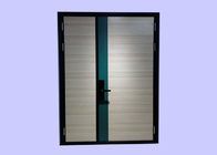 1 Hour Fire Rating Wood Fire Doors With Steel Frame For Apartment/ White Maple Veneer Finish