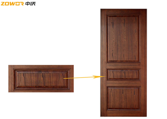 PU Painting 3 Panel 100mm Frame Plain Wooden Door