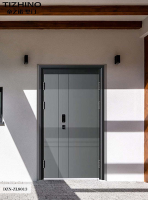 Villa entrance door copper steel double door luxury design made in China