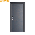 Safety Metal Entry Door with Zinc Alloy Plate and Smart Lock