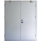 Customized Sizes 40/45/55 mm Galvanized Steel Fire Rated Emergency Exit Metal Doors