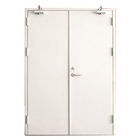 Customized Sizes 40/45/55 mm Galvanized Steel Fire Rated Emergency Exit Metal Doors