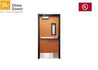 Blue Color Powder Coated Finish 1.5 Hour Metal Emergency Exit Doors/ Single Swing/ 45mm Thick