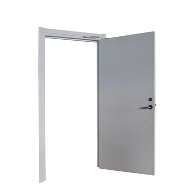 Frosted Red Color UL Listed Steel Fire Safety Door/ Galvanized Steel Material