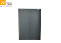 High Decoration Galvanized Steel PVC/ Powder Coated Commercial Double Fire Safety Doors 76 x 82