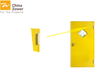 Yellow Color 1 Hour Fire Rated Door/Commercial Steel Insulated Fire Door With Glass Insert
