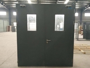 Steel FD60 Fire Door With Fireproof Glass Color Can Be Customized