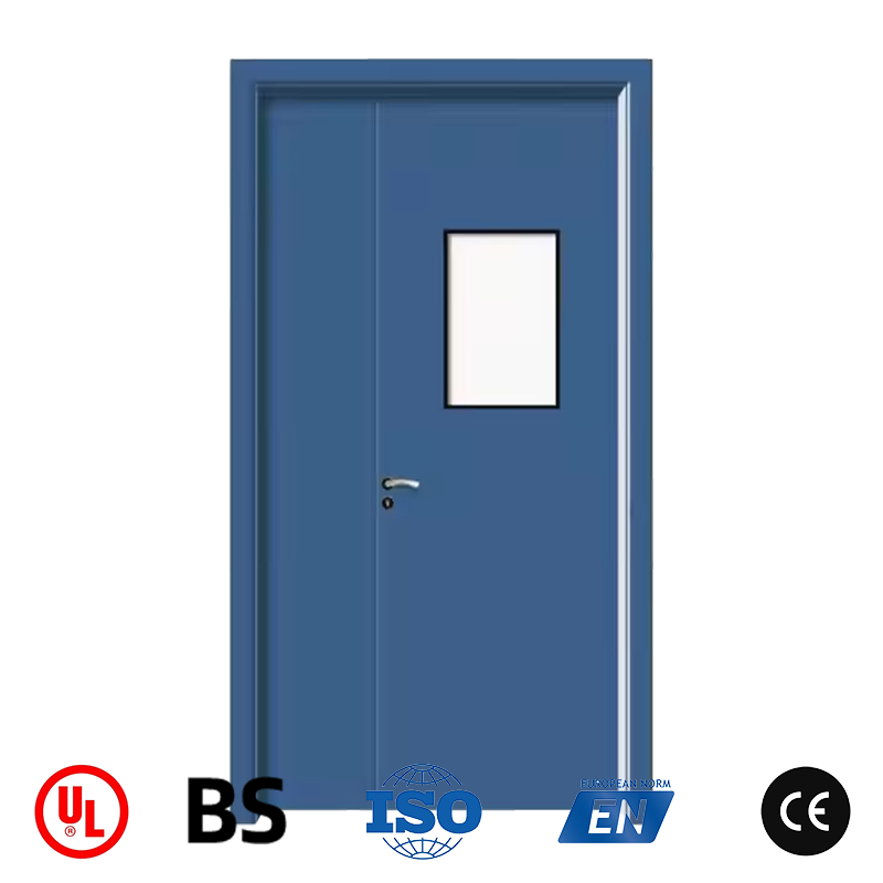 Modern Design Entrance Indoor and Outdoor Commercial Industrial Hospital Stainless Steel Fire Door
