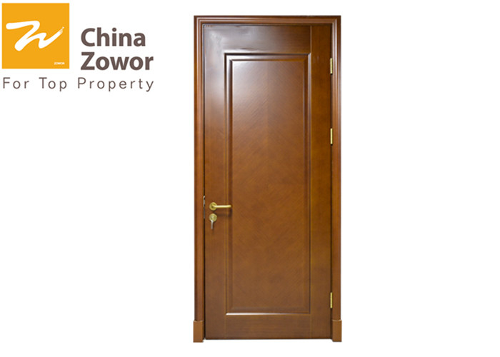 China Fir Wood FD90 Fire Rated Timber Door/ Baking Paint Finish/ BS Certified
