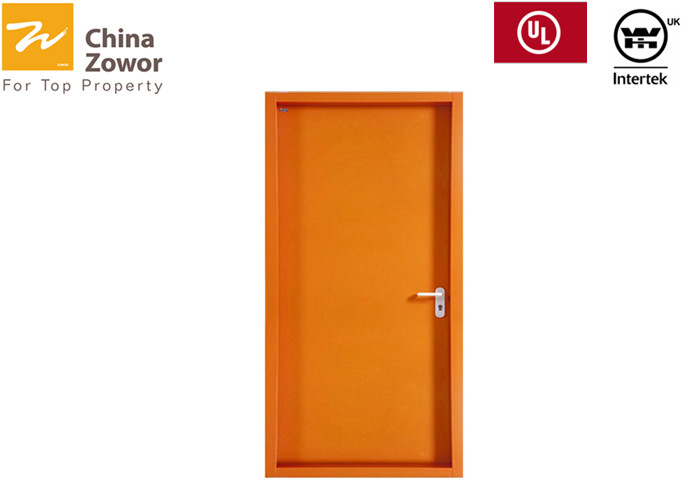 Ul Listed Fire Resistant 90 Minute Fire Door Powder Coating Finish 45 Mm Thick