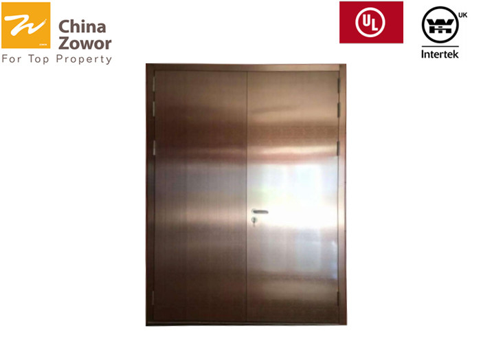 40 45 55 Mm 1 Hour Fire Rated Stainless Steel Metal Doors 35 Kg M2