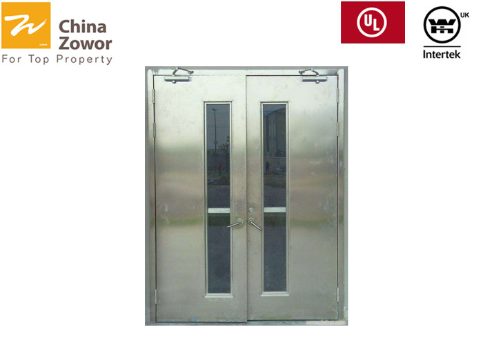60 90 Min Double Swing 304 Stainless Steel Fire Rated Doors