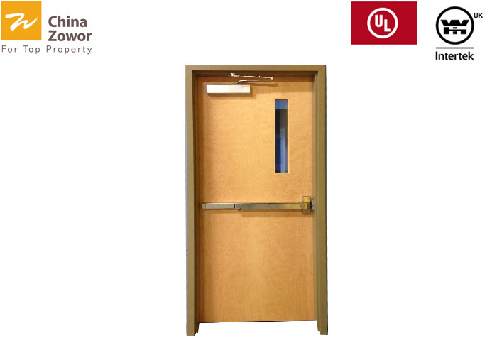 90mins Fire Rated Timber Door For Residential Building Hpl Finish Max 4 X8