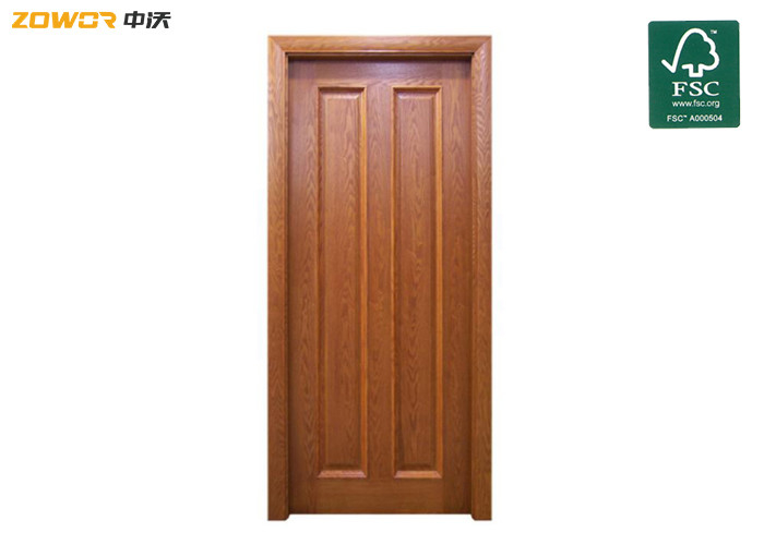 Interior Single Swing PVC Finished Hinged Wooden Door