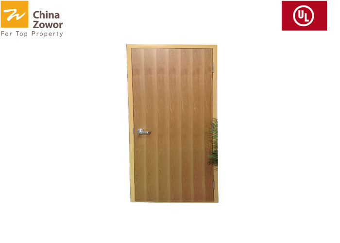 UL Certified Red Color Single Swing Pre-hung Fire Safety Steel Door For Corridor Access