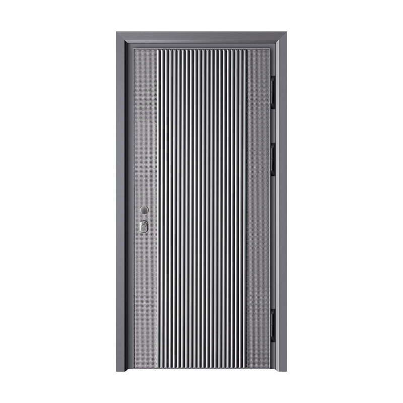 Villa Morden Front Steel Door Entry Door With Frame Sound Proof customized size