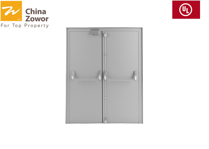 60 Min Galvanized Steel Single Swing Commercial Fire Safety Door With SS Panel in Al Ain