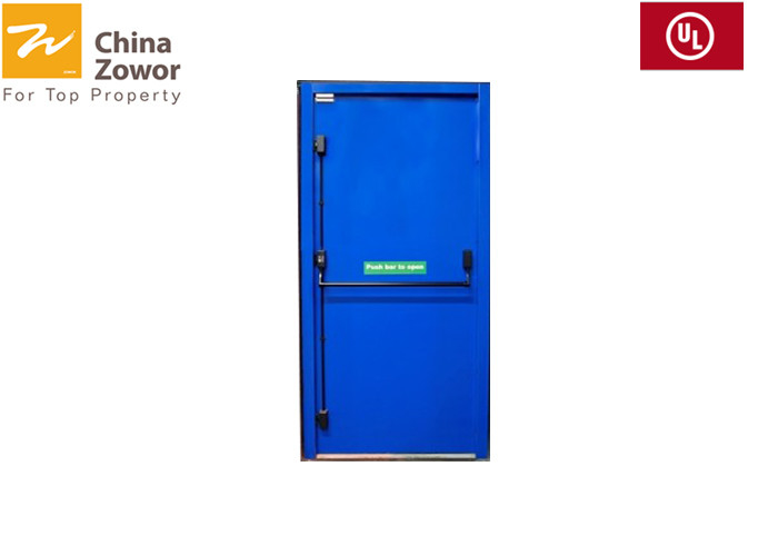 1 Hour Fire Rated Self Closing Exit Doors For Commercial Buildings/ Prime Paint Finish/ Size 3' X 7'