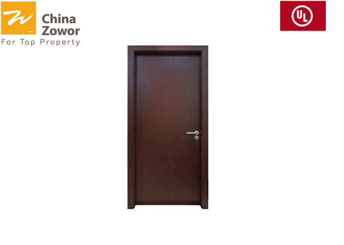 BS Certified HPL Finish Mahogany Wood Fire Resistant Doors For Middle-East Market