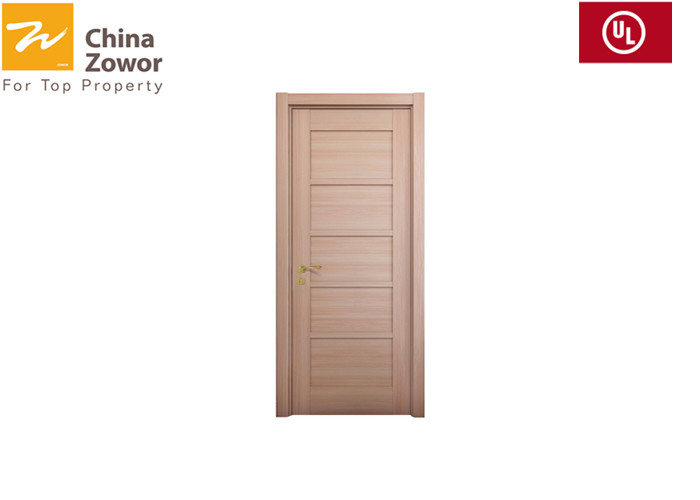 BS Standard Painting Finish 90mins Fire Resistant Wooden Doors with Oak Wood Veneer