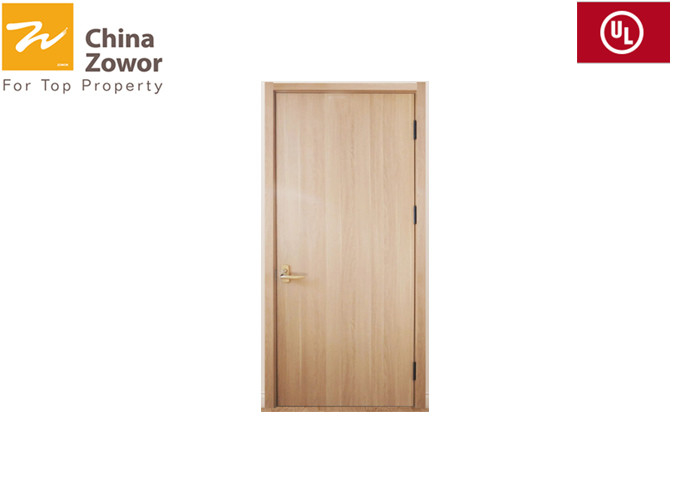 BS Standard Red Color HPL Finish 45mm THK Fire Rated Interior Door For Hotel/ Infilling Perlite Board
