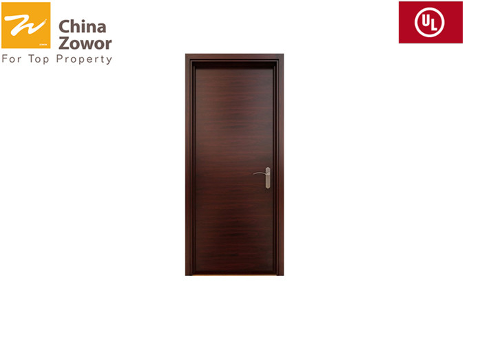 60 mins Single Swing Mahogany Wood Fire Rated Door For Middle East Market/ HPL Finish/ THK 45mm