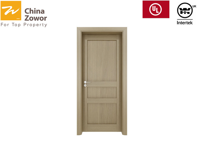 Single Hinged Beech Wood Fire Rated Interior Doors Paneled Doors Veneer Finish Perlite Board Infilling